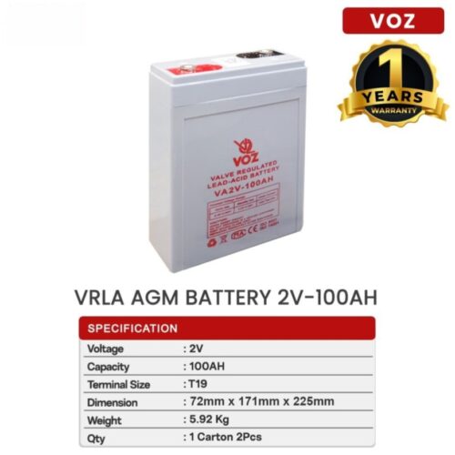 Baterai Voz 2V 100 Ah