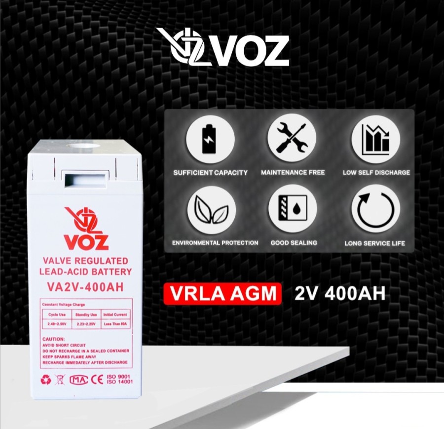 Baterai Voz 2V 400 Ah