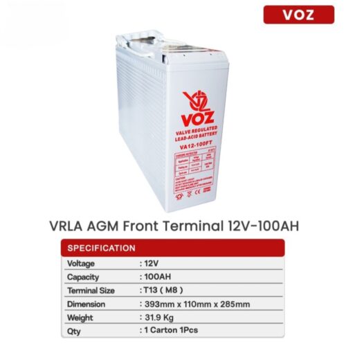 Baterai Voz Front Terminal 100 Ah 12V