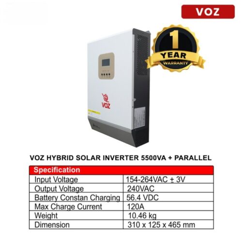 Inverter Hybrid 5,5 KVA + Pararel Voz