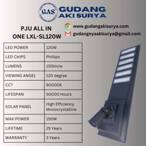 PJU ALL IN ONE 120W