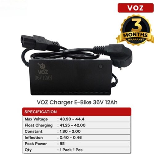 Voz Charger E-Bike 12 Ah 36V / Charger Sepeda Listrik 12Ah 36V Voz