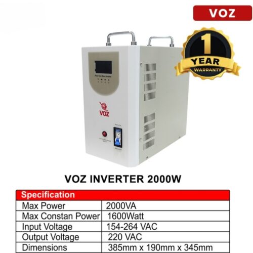 Voz Inverter Pure Sine Wave 2000 Watt 24V