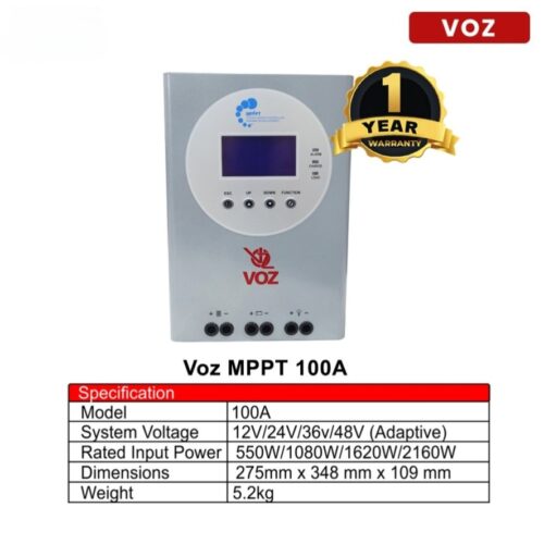 Voz Solar Charger Controller MPPT 100A 12V-48V