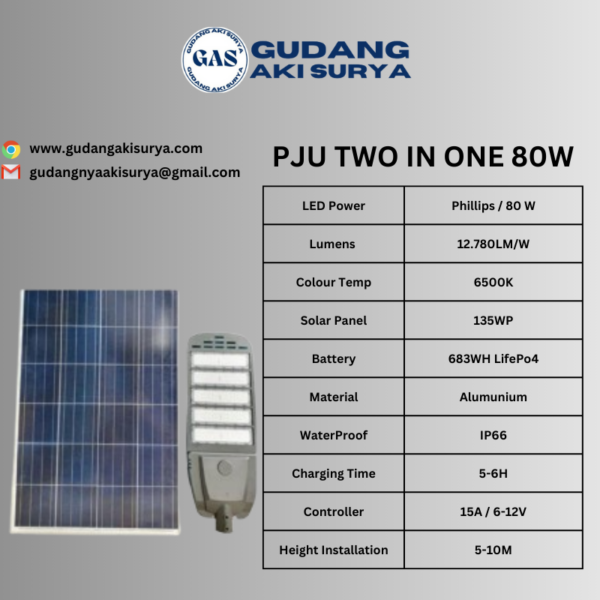 PJU Two in One 80W